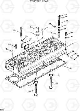 8330 CYLINDER HEAD R320LC, Hyundai