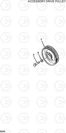 8340 ACCESSORY DRIVE PULLEY R320LC, Hyundai