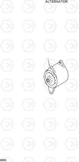 8350 ALTERNATOR R320LC, Hyundai