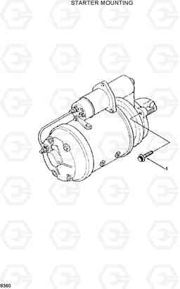 8360 STARTER MOUNTING R320LC, Hyundai