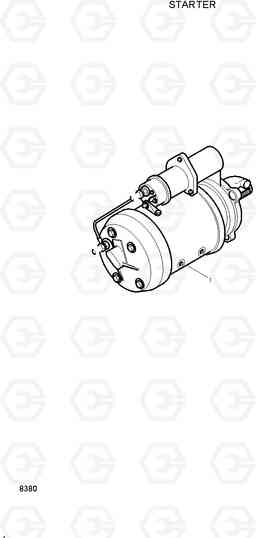 8380 STARTER R320LC, Hyundai