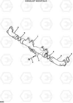 8390 EXHAUST MANIFOLD R320LC, Hyundai