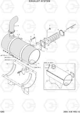 1050 EXHAUST SYSTEM R320LC-3, Hyundai