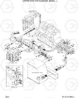 2041 UPPER HYD PIPING(BASE,#0094-) R320LC-3, Hyundai