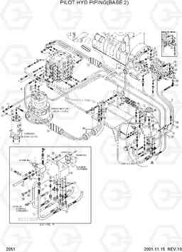 2051 PILOT HYD PIPING(BASE 2) R320LC-3, Hyundai