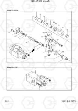 2055 SOLENOID VALVE R320LC-3, Hyundai