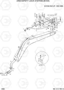 2084 ARM SAFETY LOCK SYSTEM(-#0108) R320LC-3, Hyundai