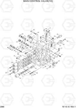 2090 MAIN CONTROL VALVE(1/2) R320LC-3, Hyundai