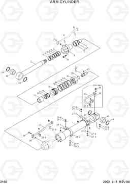 2160 ARM CYLINDER R320LC-3, Hyundai