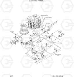 3011 ELECTRIC PARTS 2 R320LC-3, Hyundai