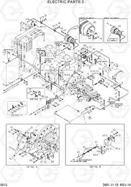 3012 ELECTRIC PARTS 3 R320LC-3, Hyundai