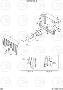 4021 COWLING 2 R320LC-3, Hyundai