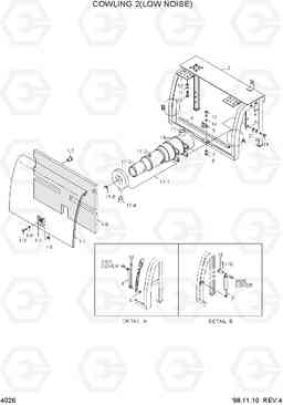 4026 COWLING 2(LOW NOISE) R320LC-3, Hyundai