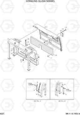 4027 COWLING 3(LOW NOISE) R320LC-3, Hyundai