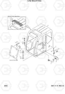 4050 CAB MOUNTING R320LC-3, Hyundai