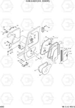 4062 CAB ASSY(3/3, DOOR) R320LC-3, Hyundai