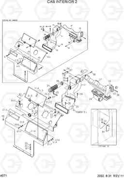 4071 CAB INTERIOR 2 R320LC-3, Hyundai