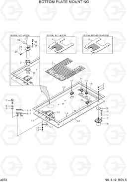 4072 BOTTOM PLATE MOUNTING R320LC-3, Hyundai