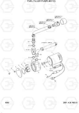 4083 FUEL FILLER PUMP(-#0112) R320LC-3, Hyundai