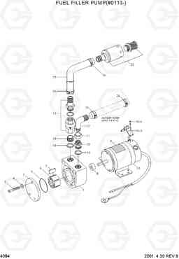 4084 FUEL FILLER PUMP(#0113-) R320LC-3, Hyundai