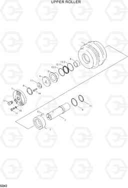 5040 UPPER ROLLER R320LC-3, Hyundai