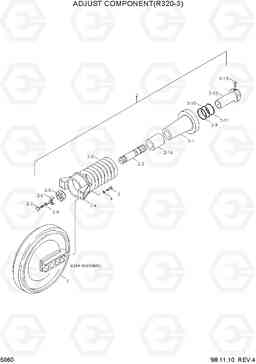 5060 ADJUST COMPONENT(R320-3) R320LC-3, Hyundai