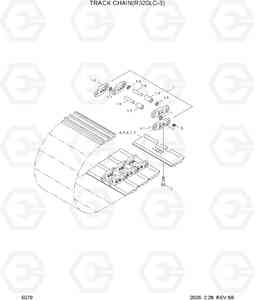 5070 TRACK CHAIN(R320LC-3) R320LC-3, Hyundai