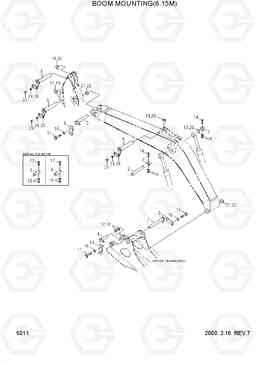 6011 BOOM MOUNTING(6.15M) R320LC-3, Hyundai