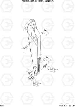 6033 ARM(2.50M, SHORT, ALQUIP) R320LC-3, Hyundai