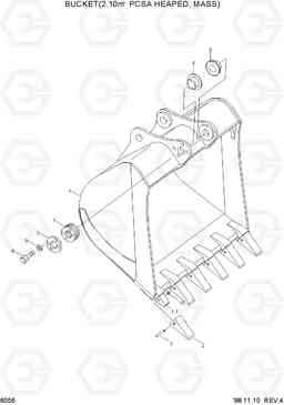 6056 BUCKET(2.10M3 PCSA HEAPED, MASS) R320LC-3, Hyundai