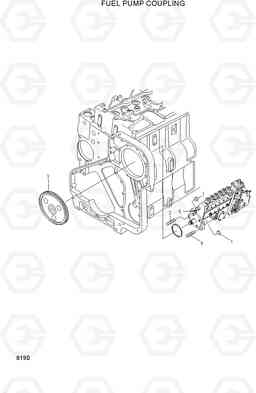 8190 FUEL PUMP COUPLING R320LC-3, Hyundai