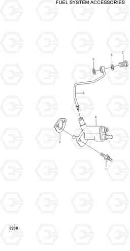 8200 FUEL SYSTEM ACCESSORIES R320LC-3, Hyundai