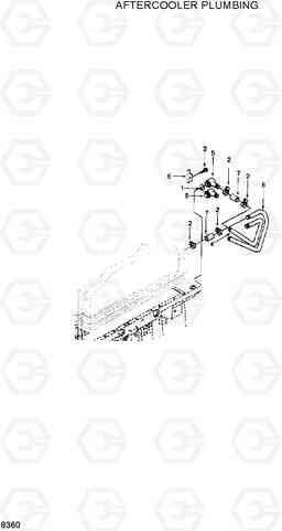 8360 AFTERCOOLER PLUMBING R320LC-3, Hyundai