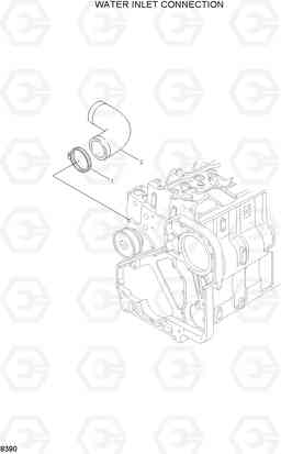 8390 WATER INLET CONNECTION R320LC-3, Hyundai