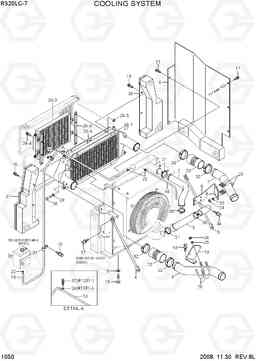 1050 COOLING SYSTEM R320LC-7, Hyundai