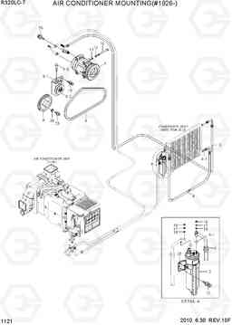 1121 AIR CONDITIONER MOUNTING(#1926-) R320LC-7, Hyundai