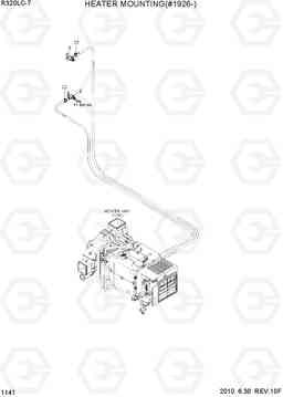 1141 HEATER MOUNTING(#1926-) R320LC-7, Hyundai