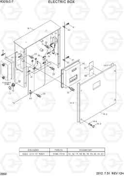 2050 ELECTRIC BOX R320LC-7, Hyundai