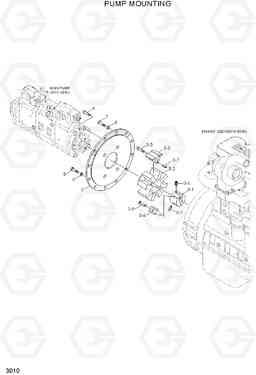 3010 PUMP MOUNTING R320LC-7, Hyundai