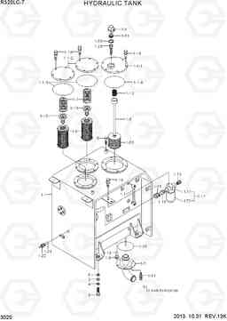 3020 HYDRAULIC TANK R320LC-7, Hyundai