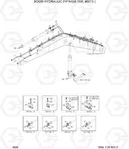 3430 BOOM HYDRAULIC PIPING(6.15M,#0013-) R320LC-7, Hyundai