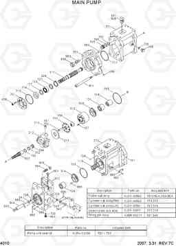 4010 MAIN PUMP R320LC-7, Hyundai