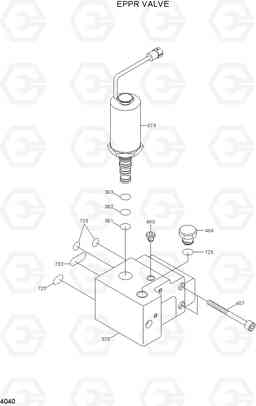 4040 EPPR VALVE R320LC-7, Hyundai