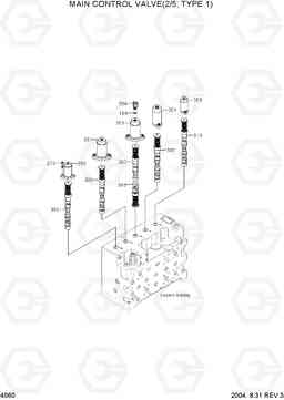 4060 MAIN CONTROL VALVE(2/5, TYPE 1) R320LC-7, Hyundai