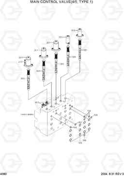 4080 MAIN CONTROL VALVE(4/5, TYPE 1) R320LC-7, Hyundai