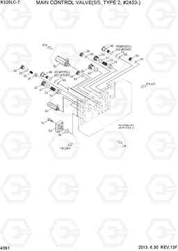 4091 MAIN CONTROL VALVE(5/5, TYPE 2, #2403-) R320LC-7, Hyundai