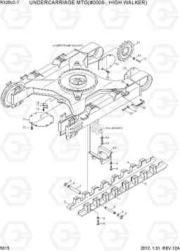 5015 UNDERCARRIAGE MTG(#0008-, HIGH WALKER) R320LC-7, Hyundai