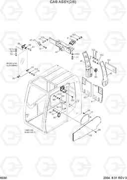 6030 CAB ASSY(2/6) R320LC-7, Hyundai
