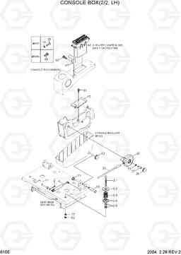 6105 CONSOLE BOX 2(LH) R320LC-7, Hyundai