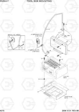 6270 TOOL BOX MOUNTING R320LC-7, Hyundai